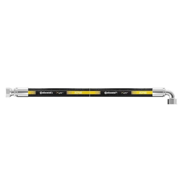 Continental Hydraulic Hose Assembly - 1/2" ID 48" Length - 3/8" FFX x 3/4" FFX90 - 4060 psi XCP4-08,06FFX-12FFX90,48 IN OAL - main